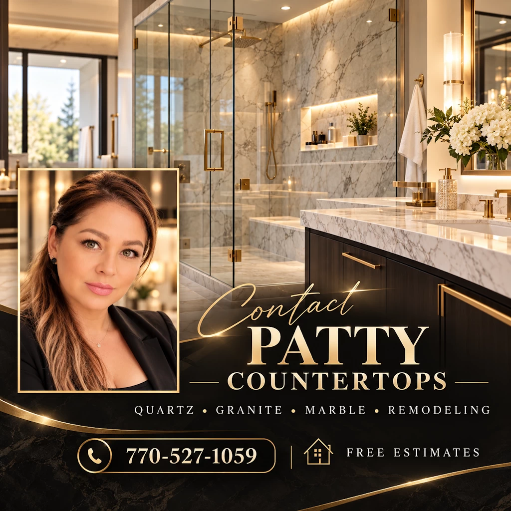 Luxury marble countertop design near Atlanta Georgia