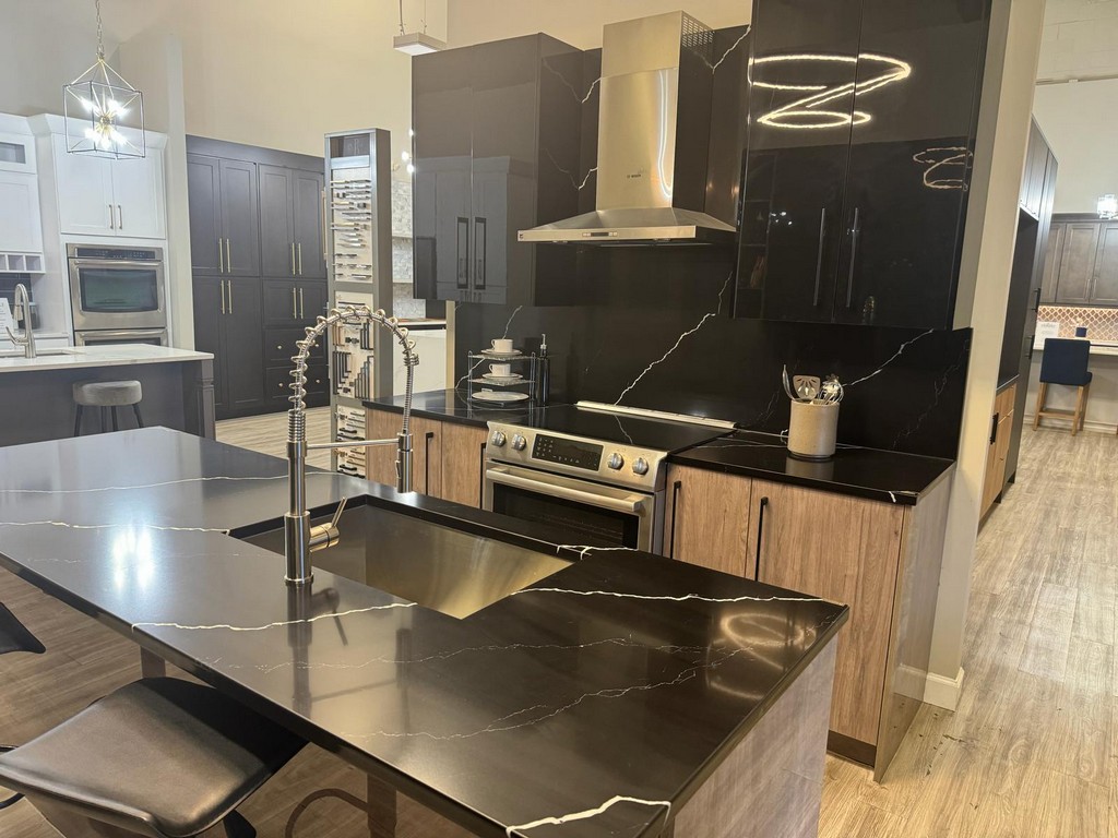 Dark luxury countertop kitchen remodeling in Johns Creek Georgia