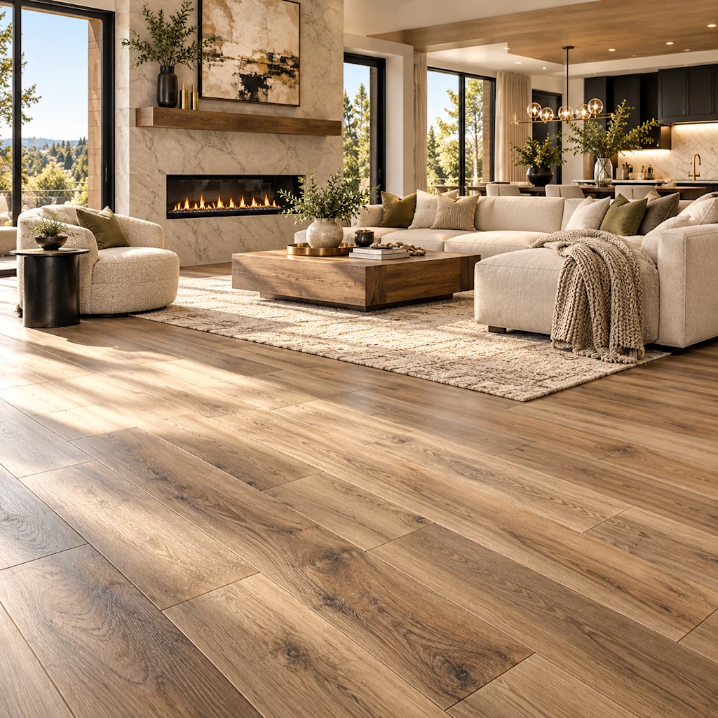Luxury vinyl plank flooring installation near Dunwoody Georgia